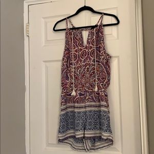 Multicolor romper. Size large.